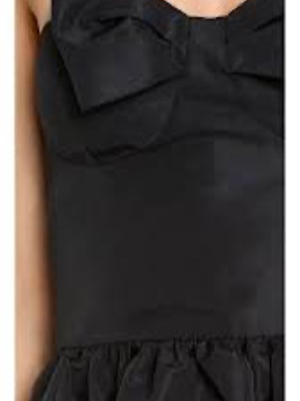 RED Valentino Taffeta Strapless Bow Mini dress - Little Black Dress 40 IT US 4 - Picture 4 of 5